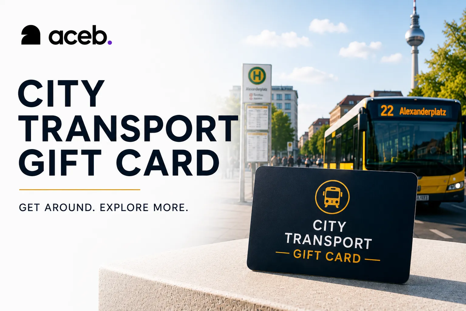 City transport gift card for local travel in Germany