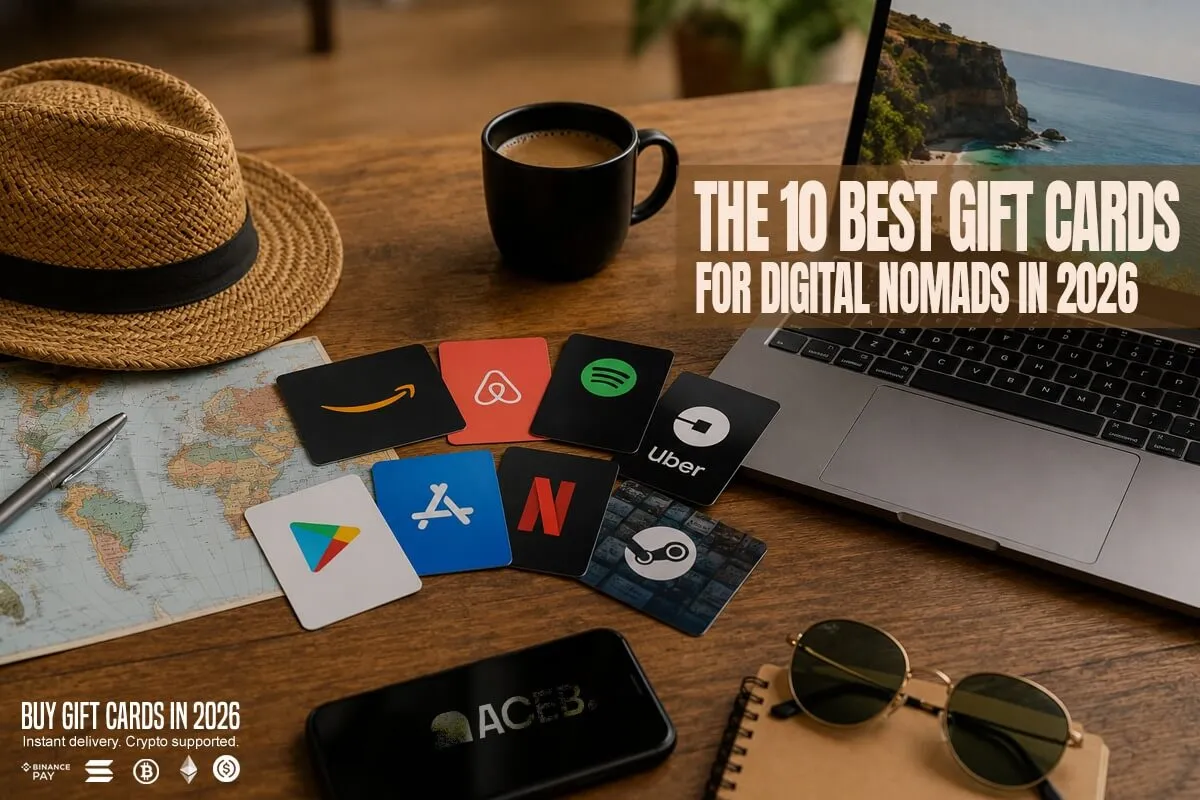 The 10 Best Gift Cards for Digital Nomads in 2026