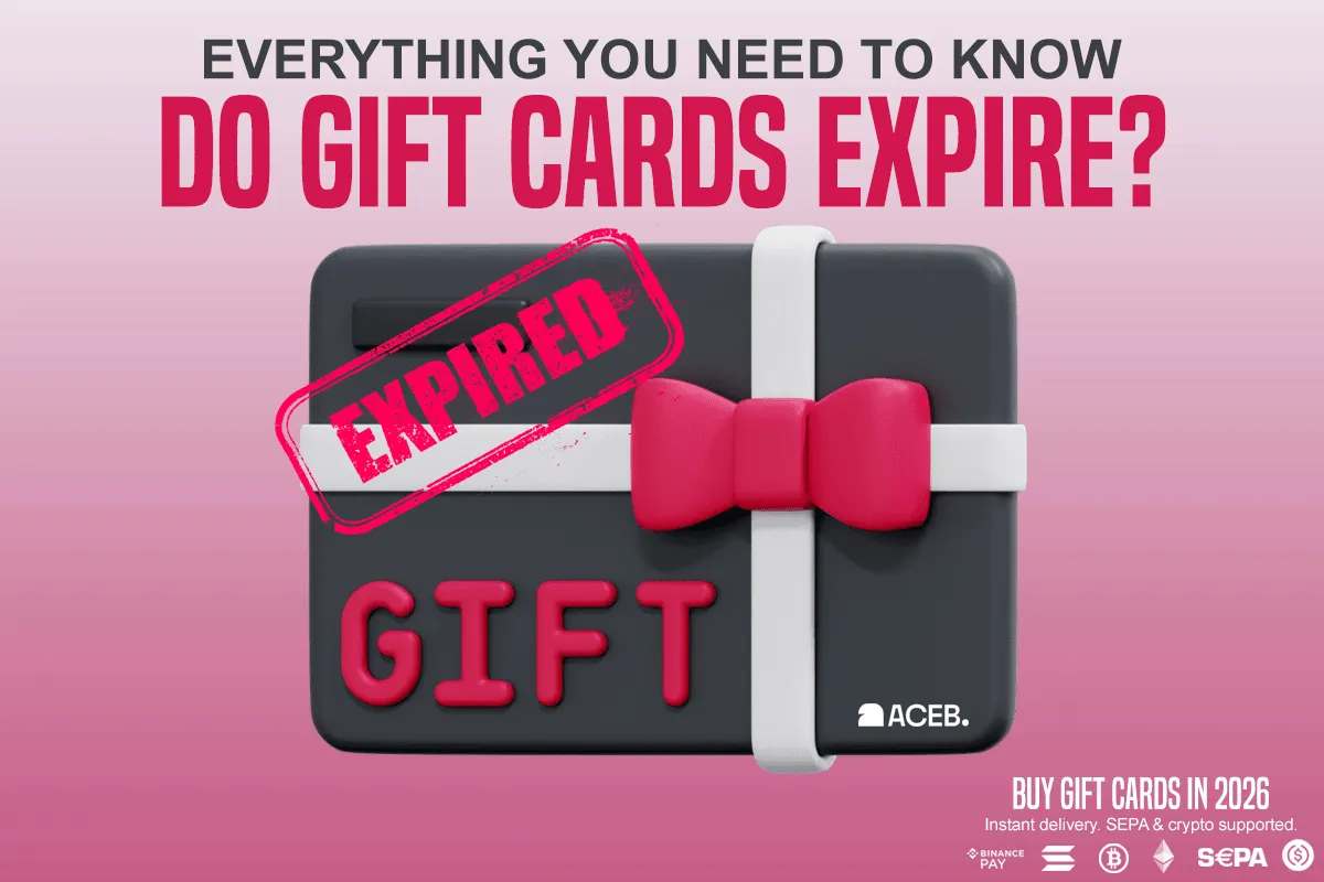 Gift card with expired stamp illustrating gift card expiration rules and validity after purchase