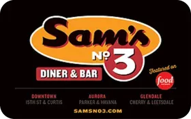 Sams No 3 Diner and Bar USA Gift Card